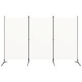 thumbnail of Décoshop26 - Séparateur de pièce cloison 3 panneaux 260 x 180 cm tissu blanc et fer DEC030744