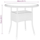 thumbnail of Helloshop26 - Conjunto de muebles de jardín tipo bistró de 5 piezas de resina de mimbre negro 02_0014550