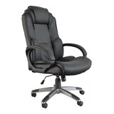 thumbnail of Argamasón Fauteuil de direction avec mécanisme de basculement et revêtement en similicuir noir de première qualité.