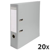 thumbnail of Exacompta - Réf. 918416B - Carton de 20 classeurs à levier A4 - Dos 80mm - Mécanique 80mm - 32 x 29 x 8 cm - Gris