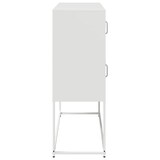 thumbnail of vidaXL Sideboard Weiß 100,5x39x107 cm Kaltgewalzter Stahl