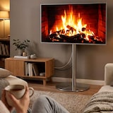 thumbnail of Pied TV Acier inoxydable/rond