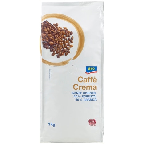 aro Kaffeebohnen Caffé Crema Robusta Arabica (1 kg)