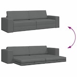 thumbnail of vidaXL Schlafsofa 200cm Dunkelgrau Stoff