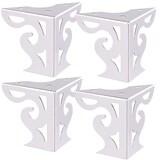 thumbnail of WAGNER Möbelfüße SOFA WINGS 4tlg. Set - 8 x 8 x 10 cm, Stahl verchromt, Anschraubplatte, für Palettenmöbel - 12042004