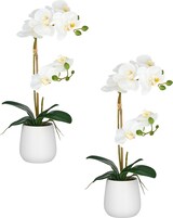 thumbnail of CREATIV green künstliche Pflanze Orchidee im Keramiktopf, 50cm, weiß, Real Touch, im 2er Set