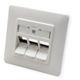 thumbnail of METZ CONNECT Keystone inbouwdoos 3-poorts leeg wit