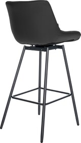 thumbnail of CHEFGASTRO 4er Set Barhocker GOLDEN GATE Schwenkbar Kunstleder HxBxT 105x49x56cm Schwarz Barstuhl