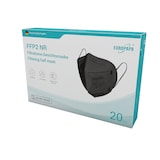 thumbnail of EUROPAPA 20x FFP2 Schwarz Masken 5-Lagen einzelnverpackt CE Zertifiziert