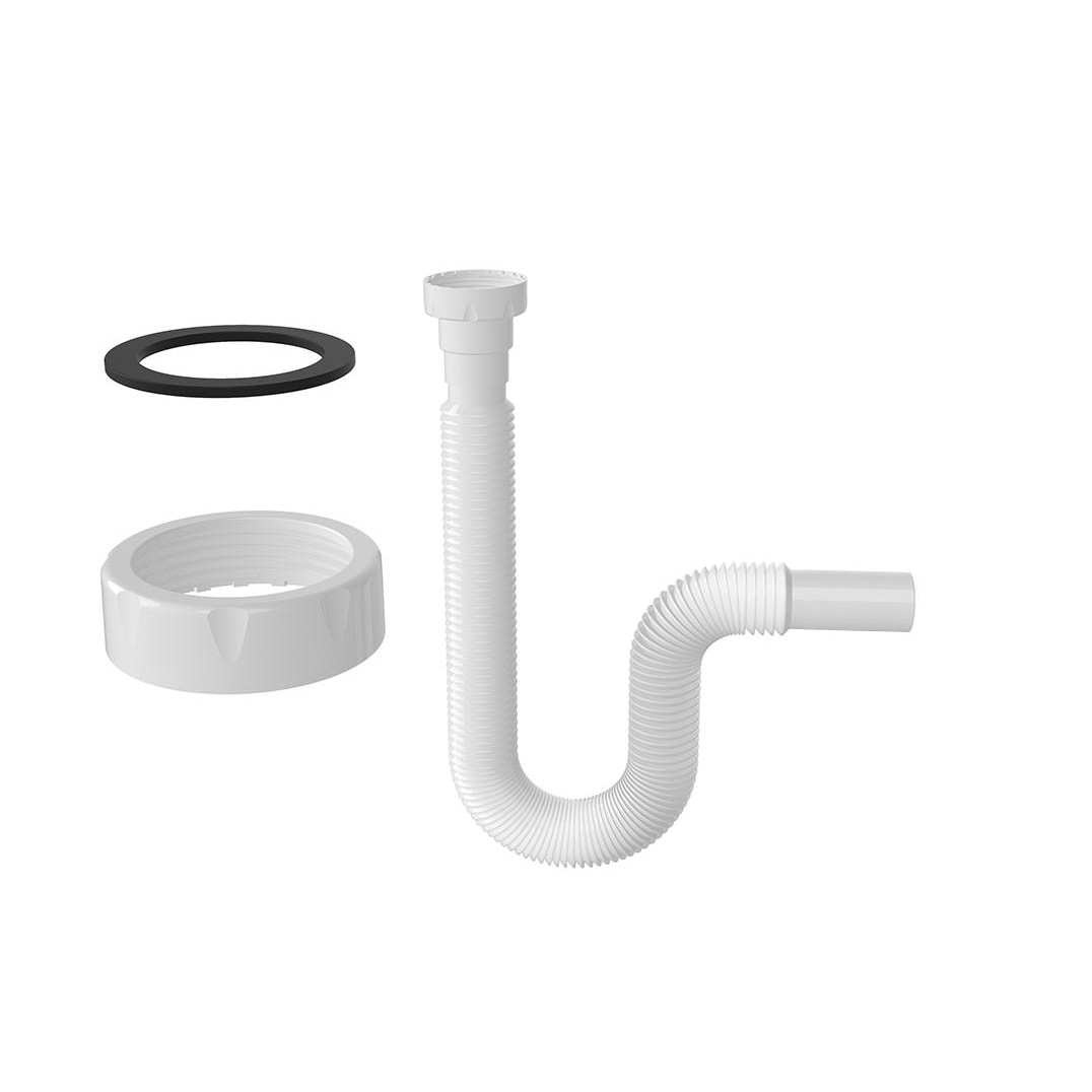 Geruchsverschluss Spüle Küche Waschtisch Siphon flexibel Sifon 1 1/4" 32ø