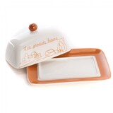 thumbnail of Butterdose Diane - Weiß Rechteck Porzellan Amadeus 12x19 cm