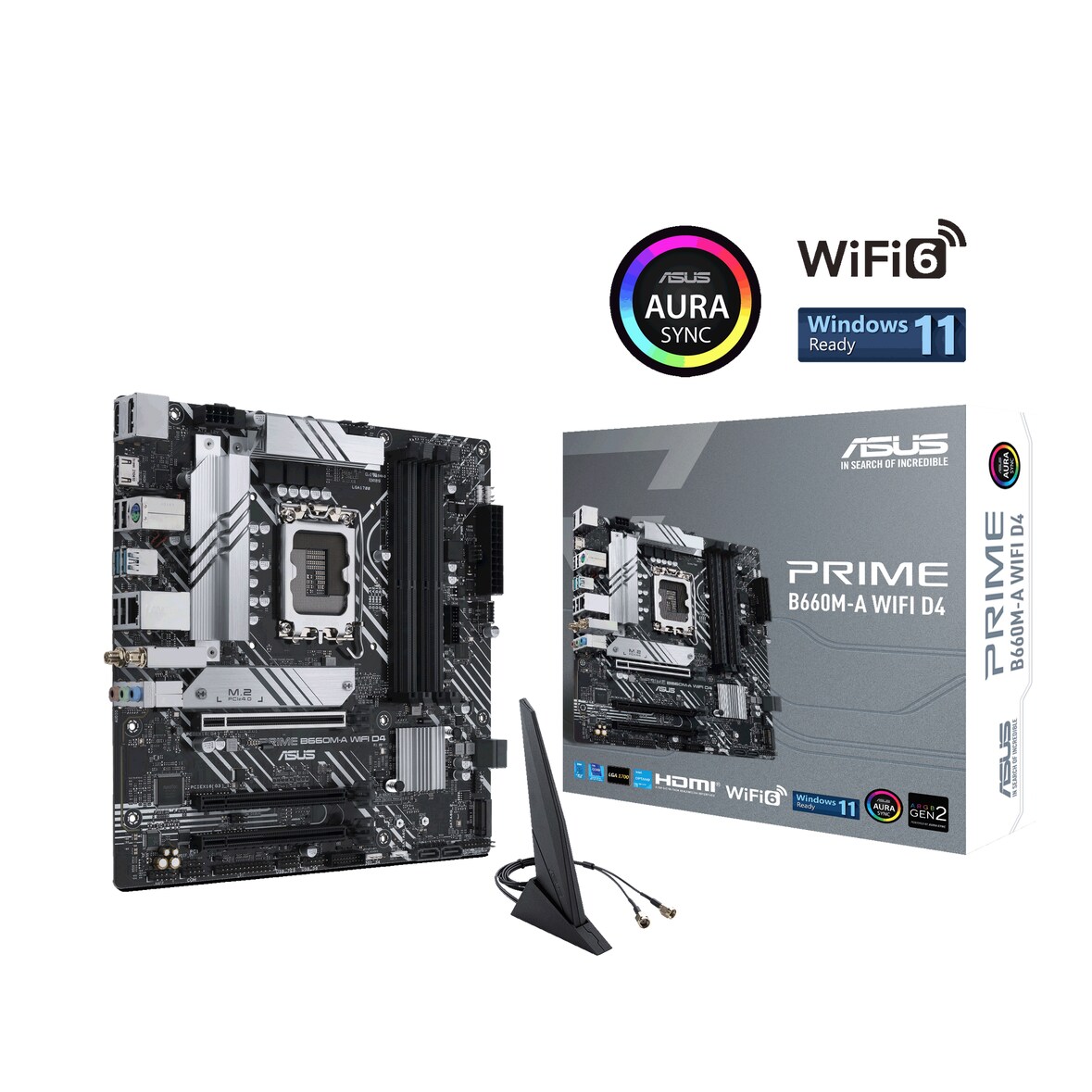 ASUS PRIME B660M-A WIFI D4 Gaming Mainboard Sockel Intel LGA 1700