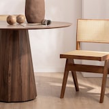 thumbnail of KLAST Mesa de comedor redonda Ø120 en madera color nogal Olivier