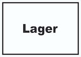 thumbnail of Lager Schild mit Text Storage Warenlager waagerecht A4 Rückseite selbstklebend