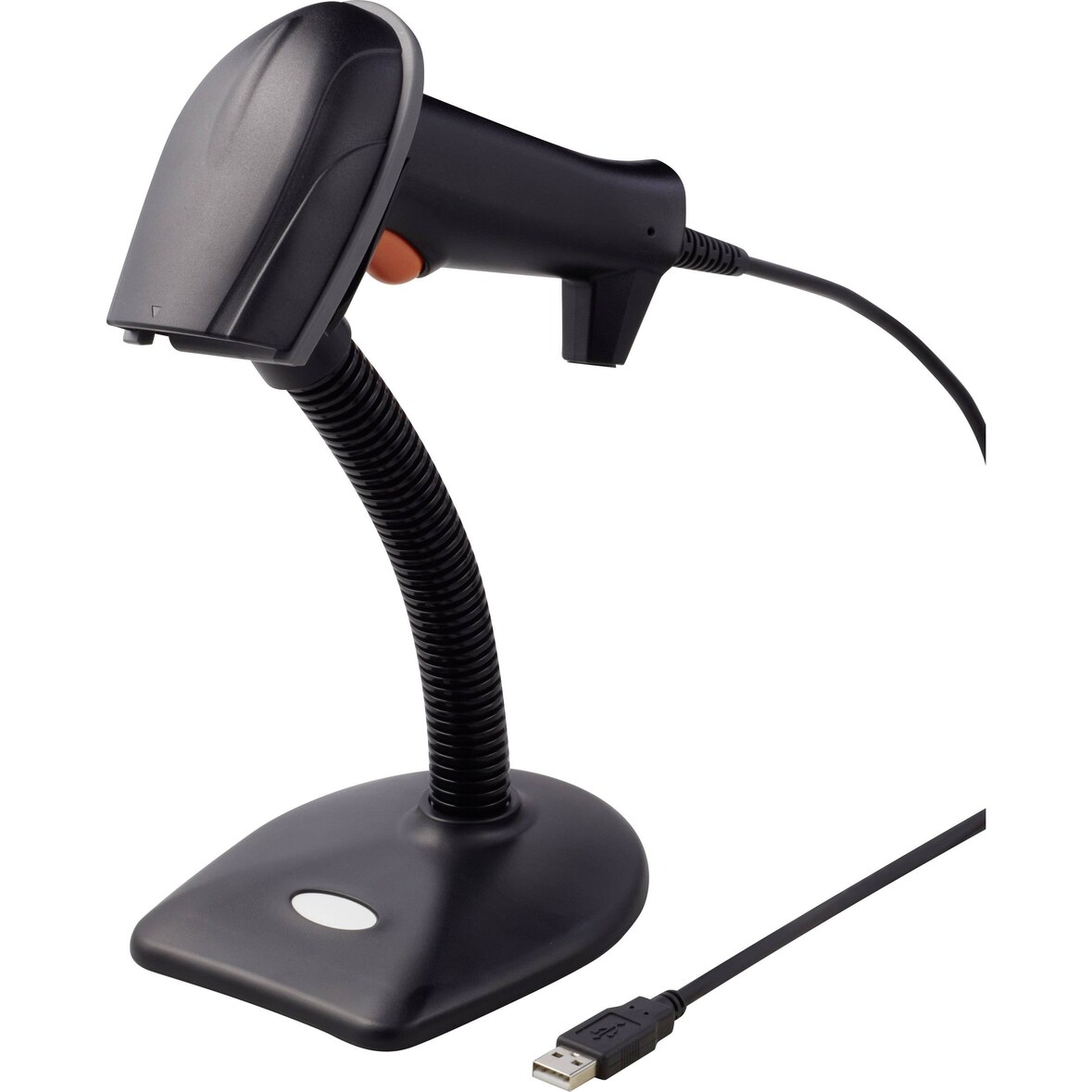 Renkforce 2D Barcode-Scanner Kabelgebunden 1D, 2D Laser Schwarz Hand-Scanner USB RF-3376032