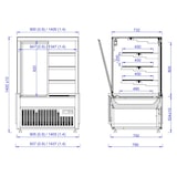 thumbnail of Koelvitrine Nero 937 x 790 x 1400 mm
