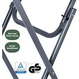 thumbnail of BRASQ Statafel Wit/Grijs Set van 2 ø80 x 110 cm - Bartafel - Vouwtafel - Inklapbaar - voor binnen en buiten