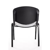 thumbnail of Set di 6 sedie per sala attesa ufficio studio conferenze riunione ospite  impilabili in plastica nera