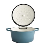 thumbnail of APS Kochtopf mit Deckel -5 STARS- Ø 25 cm, H: 11,5 cm, 4 Liter Gusseisen, emailliert