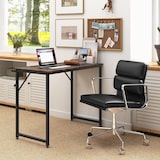 thumbnail of COSTWAY Scrivania, piccola scrivania per computer, 100 x 50 x 77 cm, tavolo da ufficio, tavolo per PC, struttura in metallo, per ufficio domestico