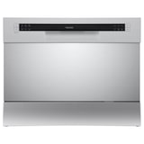 thumbnail of homeX GST6AE-S Tischgeschirrspüler | Mini Geschirrspüler mit 6 Programmen | Spülmaschine klein für 6 Maßgedecke | Silber