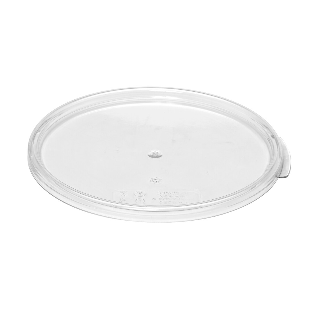 CAMBRO - RFSCWC6-135 - COPERCHIO per contenitore rotondo (non incluso) da 5,7 l. e 7,6 l. - 25,2 x 25,2 cm - Policarbonato Trasparente