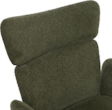 thumbnail of 2er-Set Esszimmerstuhl HWC-N11, Stuhl, drehbar Auto-Return Stoff Bouclé 350g/m² Öko-Tex ~ grün, Beine Holz-Optik