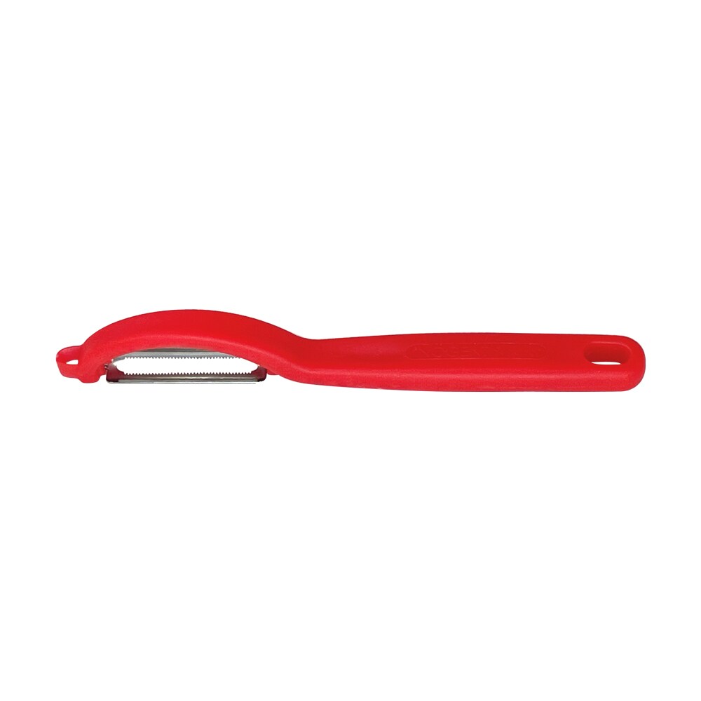Eplucheur pivotant lame double cranté -  Rouge Autre forme Plastique Nogent 18.00x2.00 cm