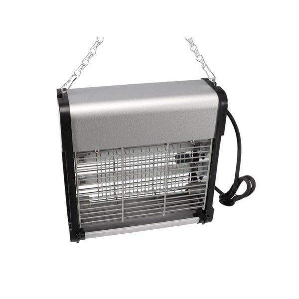 Destructor de insectos, electricidad, cuadrícula 2800 V, bandeja de colección extraíble, 30 m², metal