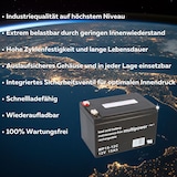 thumbnail of 2 x BLEI AKKU 12V 15Ah kompatibel GEL BATTERIE GELAKKU für 24V 12Ah 13Ah 14Ah