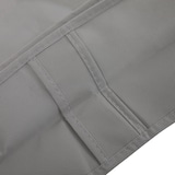 thumbnail of SVITA 3er Set Aufbewahrungstasche M faltbare Unterbettkommode Sichtfenster Griffe Reißverschluss Stoff Helllgrau