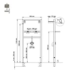 thumbnail of Belvit Vorwandelement für Waschbecken - BV-VR3001