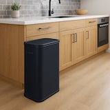thumbnail of Kitchen Move RVS prullenbak push PORTLAND zwart 60L Roestvrij staal Zwart