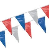 thumbnail of 10 lots de 1 Guirlande fanion, plastique 4 m bleu/blanc/rouge résistant aux intempéries