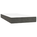 thumbnail of vidaXL Boxspringbett mit Matratze & LED Dunkelgrau 100x200 cm Samt