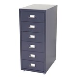 thumbnail of Rollcontainer Housten | HxBxT 69x28x41cm | 6 Schubladen | Dunkelgrau | Schubladenschrank Stahlschrank