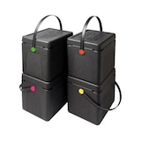 thumbnail of Thermo Future Box, Shoppingbox, Isolierbox schwarz mit Deckel und Henkel, 310 mm tief, 20 Liter, robust, nachhaltig aus EPP