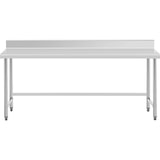 thumbnail of Royal Catering Mesa de acero inoxidable - ECO - 200 x 70 cm - 300 kg - antisalpique -