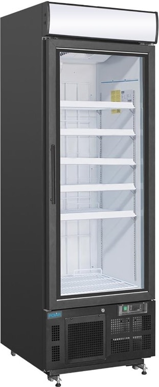 Polar G-Serie Gefrierschrank mit Sichtfenster 412Ltr Schwarz