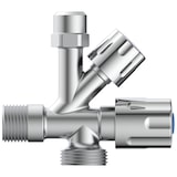 thumbnail of Geräte Universal Eckventil mit Spülmaschinenanschluss, ½" Eckregulierventil für Kaltwasserleitung, Absperrhahn Bad