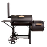 thumbnail of TAINO YUMA Massiver Smoker BBQ Grillwagen Holzkohle-Grill 90kg 3,5mm Offset