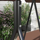 thumbnail of Columpio de Jardín de 3 Plazas Balancín Exterior con Techo Ajustable y Marco de Acero para Balcón Terraza Patio Carga 200 kg 172x110x153 cm