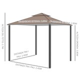 thumbnail of Outsunny Gazebo da Giardino con Zanzariera Tetto 2 Livelli