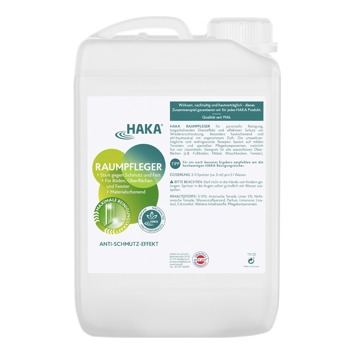 HAKA Raumpfleger 3l Glasreiniger Fensterreiniger Bodenreiniger Konzentrat