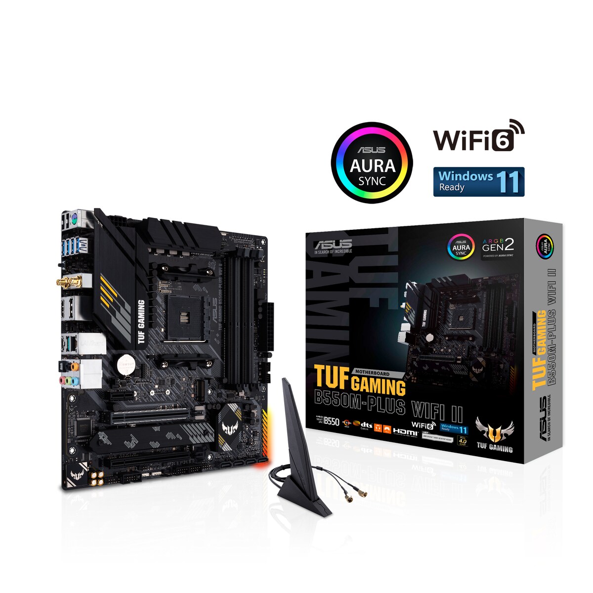 ASUS TUF GAMING B550M-PLUS WIFI II Mainboard Sockel Ryzen AM4