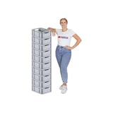 thumbnail of PROREGAL SparSet 10x Eurobox NextGen Economy mit Auflagedeckel & 4x Verschlüsse Blau, Griffe offen, HxBxT 17x30x40cm, 16L, Eurobehälter, Box