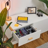 thumbnail of Relaxdays Aufbewahrungskorb 6er Set, Körbchen in 4 Größen, geflochten, Kunststoff, Metallrahmen, Körbe Badezimmer, grau