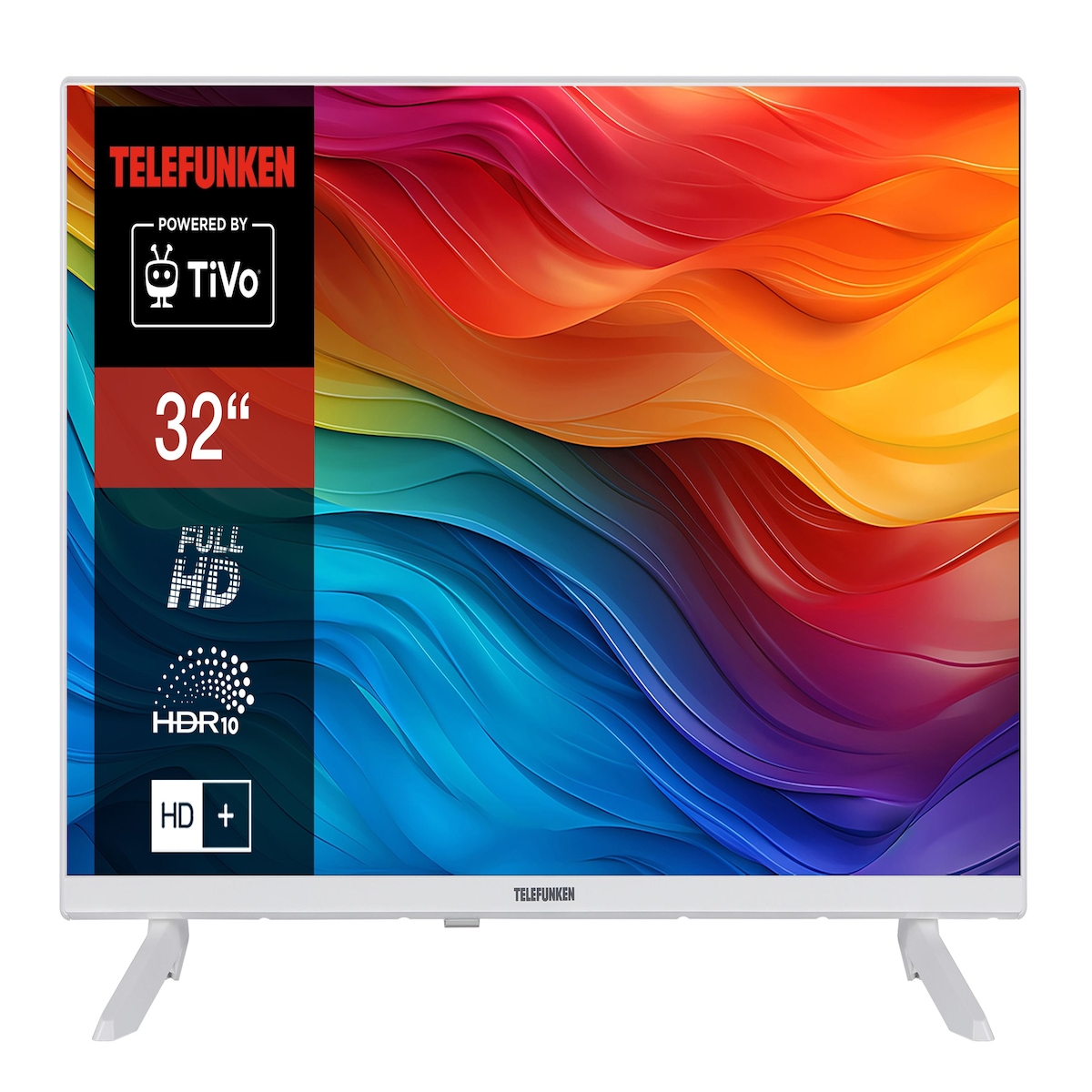Telefunken XF32TO750S-W 32 Zoll Fernseher Smart TV (Full HD, HDR, Triple-Tuner, 6 Monate HD+ inkl.)