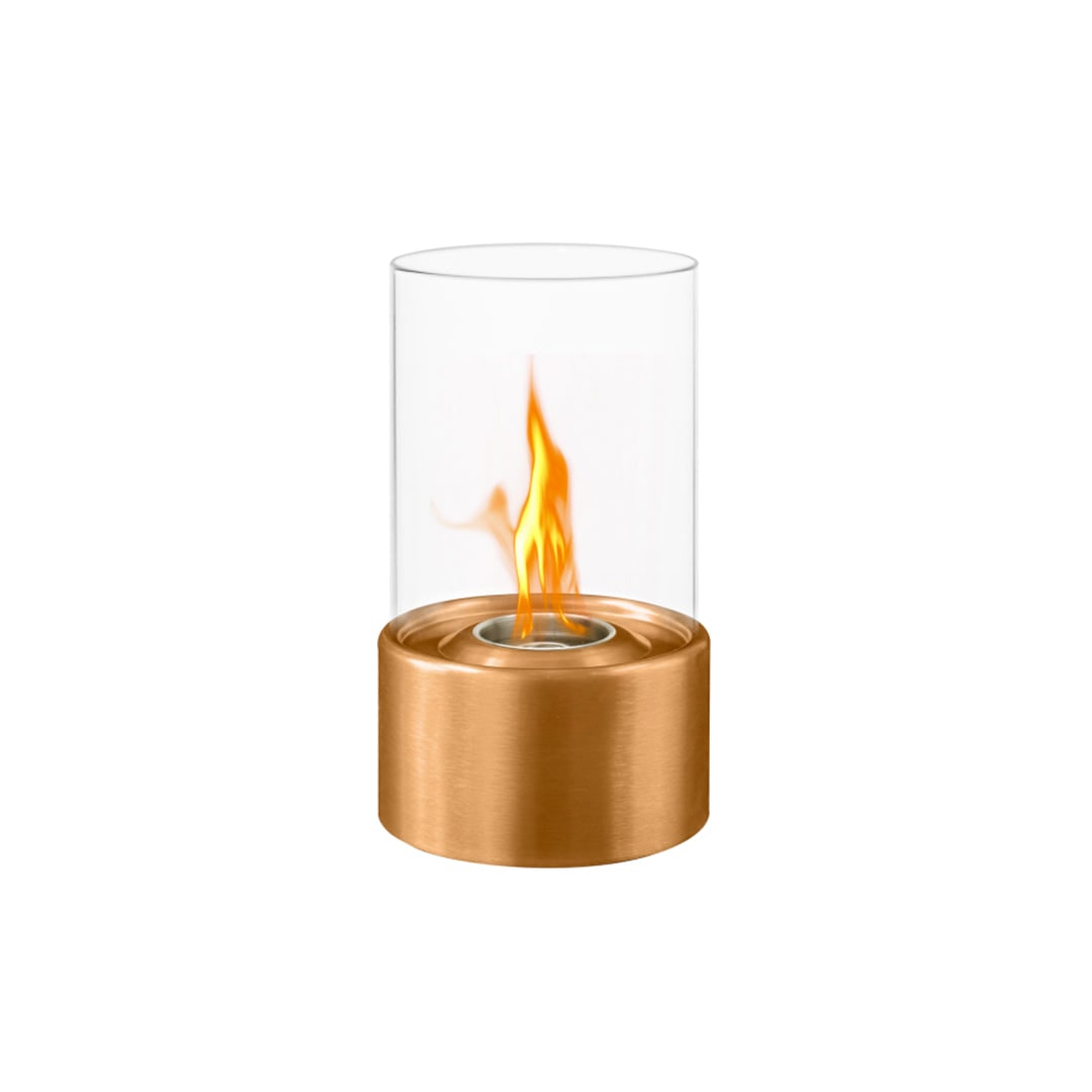 Chimenea de bioetanol de sobremesa biochimenea MARSIGLIA Bronce D16 x H27 interior exterior