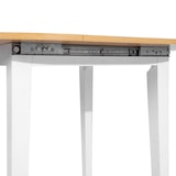 thumbnail of WellHome - Ronde uitschuifbare tafel van wit beukenhout, 90-120 cm